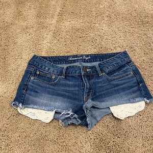 American Eagle Lace Pocket Jean short